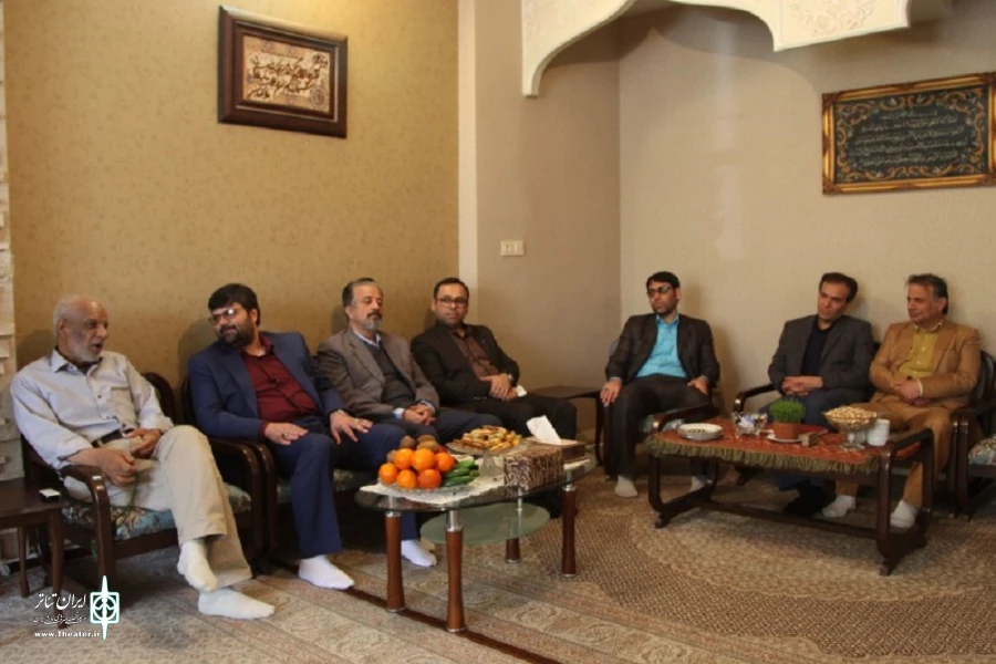 دیدار نوروزی مدیر کل با پیشکسوت تئاتر همزمان با روز جهانی تئاتر 3