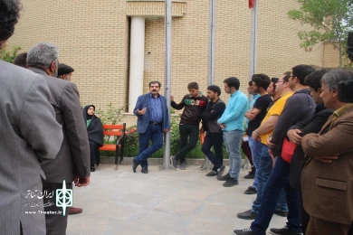 گزارش تصویری برگزاری اولین ورکشاپ تئاتر خیابانی و محیطی استان قم