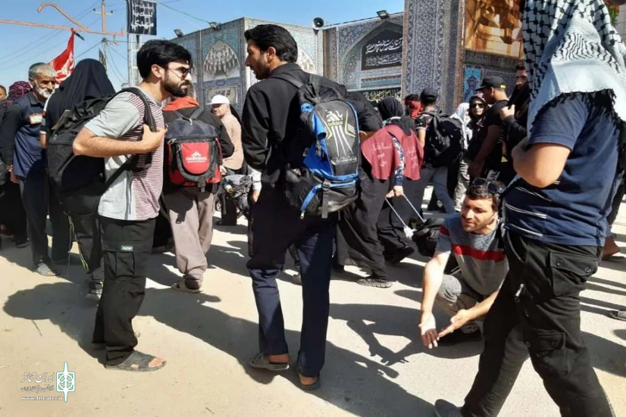دو نمایش " آخرین معرکه " و " مسیر اشتباهی " در مسیر زائران در پیاده روی اربعین اجراشد 5