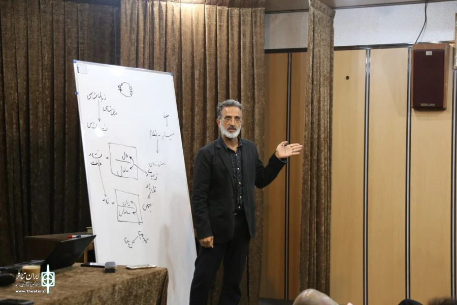 اولین جلسه ورکشاپ نشانه شناسی در تئاتر در قم برگزار شد 2