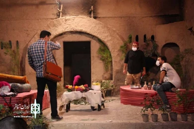 پشت صحنه تله تئاتر آخرین سوی چراغ / کارگردان : امیر حسین یاوری / شهریور 1399