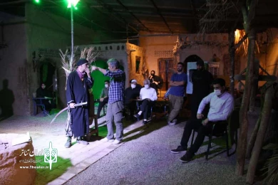 پشت صحنه تله تئاتر آخرین سوی چراغ / کارگردان : امیر حسین یاوری / شهریور 1399