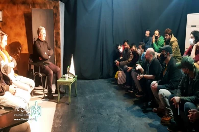 نمایش " مستخدم ماشینی " / کارگردان : حمیدرضا حسینی / پلاتو سوره حوزه هنری / دیماه99 / باشگاه تئاتر تجربه