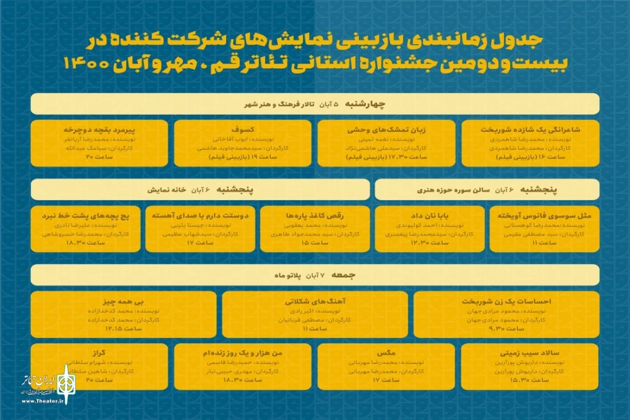 هیئت انتخاب آثار بیست و دومین جشنواره استانی تئاتر قم معرفی شدند. 3