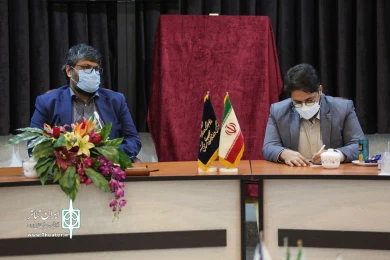 نشست خبری بیست و دومین جشنواره استانی تئاتر قم و آئین رونمایی از پوستر این جشنواره / آبان 1400 / سالن جلسات اداره کل فرهنگ و ارشاد اسلامی قم