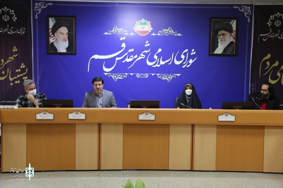 جلسه هنرمندان تئاتر و دوتن از اعضای شورای اسلامی شهر قم برگزار شد. 6