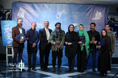 مراسم اختتامیه نخستین جشنواره سراسری نمایشنامه خوانی و نمایشنامه نویسی رضوی(زیارت)/25 اسفند1400/قم/تالار فرهنگ و هنر