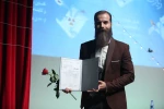 مراسم اختتامیه نخستین جشنواره سراسری نمایشنامه خوانی و نمایشنامه نویسی رضوی(زیارت)/25 اسفند1400/قم/تالار فرهنگ و هنر