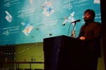 مراسم اختتامیه نخستین جشنواره سراسری نمایشنامه خوانی و نمایشنامه نویسی رضوی(زیارت)/25 اسفند1400/قم/تالار فرهنگ و هنر