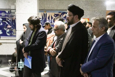 حضور حجت الاسلام والمسلمین طباطبایی سرپرست سازمان فرهنگی اجتماعی شهرداری قم
